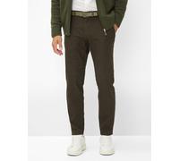 Chinohose BRAX "Style FABIO", Herren, Gr. 42, Länge 32, grün (olivgrün), Web, 90% Baumwolle, 8% Polyester, 2% Elasthan, Hosen (17340460-42) olivgrün