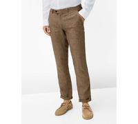 Chinohose BRAX "Style FABIO", Herren, Gr. 34, Länge 32, braun, Web, 100% Leinen, Hosen Chinohose (95600847-34) braun