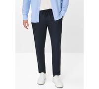 Chinohose BRAX "Style PHIL", Herren, Gr. 32, Länge 32, blau (dunkelblau), 68% Polyester, 26% Viskose, 6% Elasthan, Hosen Chinohose, Hi-FLEX: Chinohose im Tapered Fit (26541345-32) dunkelblau