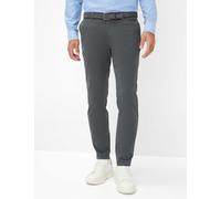 Chinohose BRAX "Style PHIL", Herren, Gr. 35, Länge 30, grau (graphit), Web, 72% Baumwolle, 24% Polyester, 4% Elasthan, Hosen (10833100-35) graphit