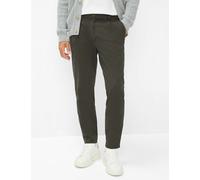 Chinohose BRAX "Style TINO", Herren, Gr. 35, Länge 32, grün (olivgrün), 77% Baumwolle, 20% Lyocell, 3% Elasthan, Hosen (40987456-35) olivgrün