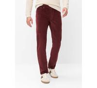 5-Pocket-Hose BRAX "Style COOPER", Herren, Gr. 33, Länge 30, braun (dunkelrot), Web, 98% Baumwolle, 2% Elasthan, Hosen 5-Pocket-Hose (77042662-33) dunkelrot