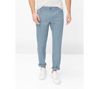Chinohose BRAX "Style COOPER", Herren, Gr. 42, Länge 34, graublau, Web, 67% Leinen, 30% Baumwolle, 3% Elasthan, Hosen Chinohose (91139339-42) graublau