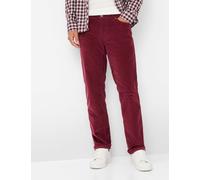 Brax Herren Five-Pocket-Hose Style COOPER VELVET, dunkelrot, Gr. 38/32