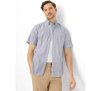 BRAX Herren Kurzarmhemd Style Dan Blau 100% Baumwolle Gr. L