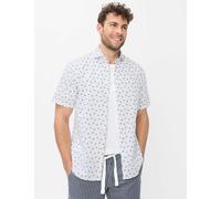 Kurzarmhemd BRAX "Style HARDY", Herren, Gr. 3XL, Normalgrößen, weiß, Web, 100% Baumwolle, Hemden (75373806-XXXL) weiß