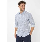 Langarmhemd BRAX "Style HAROLD", Herren, Gr. XL, Normalgrößen, blau, 97% Baumwolle, 3% Elasthan, Hemden (64944739-XL) blau