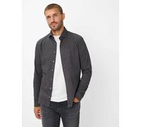 Brax Herren Hemd Style HAROLD velvet, dunkelblau, Gr. M