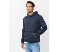 Hoodie BRAX "Style SULLIVAN", Herren, Gr. XL (54), nachtblau, 70% Baumwolle, 30% Polyester, Sweatshirts Hoodie (35665309-XL) nachtblau
