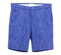 BRAX Herren Kurze Jeans Shorts Bermudas Bozen Chino Popeline Stretch Blau Floral