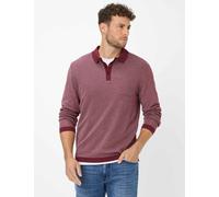 Poloshirt BRAX "Style PAROS", Herren, Gr. 4XL (62/64), rot, 50% Baumwolle, 50% Modal, Langarm, Shirts (23514044-4XL) rot