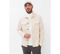 Sweatjacke BRAX "Style SANTIAGO", Herren, Gr. 5XL (64/66), beige (weiß), 50% Viskose, 44% Polyester, 6% Wolle, Sweatjacken Sweatjacke (81942416-5XL) weiß