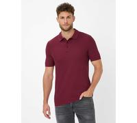 Brax Herren Polo Style PARVIS velvet, dunkelrot, Gr. M
