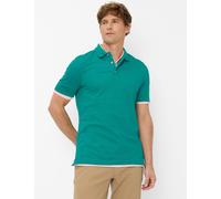 Brax Slim Fit Poloshirt aus Baumwoll-Mix Modell 'Pete' in Gruen, Größe XL