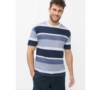 Brax Herren Shirt Style TROY white, Blau, Gr. M