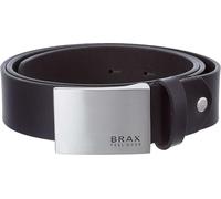 BRAX Herren Stijl lederen riem effen koppelriem G rtel, Schwarz, 110 EU