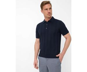 Brax Herren Strickpolo Style PASCAL navy, dunkelblau, Gr. S