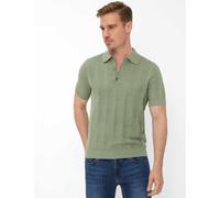 Brax Herren Strickpolo Style PASCAL thyme Grün Khaki, grün - khaki, Gr. 6XL