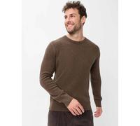 Brax Herren Strickpullover Style RICK chocolate, dunkelbraun, Gr. 4XL