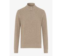Brax Herren Strickpullover Style STEFFEN cappucino, hellbraun, Gr. 5XL