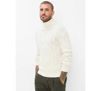 Rollkragenpullover BRAX "Style BRIAN", Herren, Gr. XXXL (58/60), weiß (sanftes weiß), Strick, 50% Wolle, 35% Modal, 10% Polyamid, 5% Kaschmir, Pullover Rollkragenpullover (60561157-XXXL) sanftes weiß
