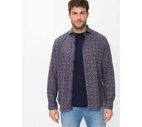 Brax Fashion Herren-Langarmhemd Style HAROLD 100% Baumwolle gewebt dunkelblau Gr. XXL