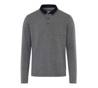 Brax Herren Style Pharell Easy Care Jacquard Polo Langarm Polohemd