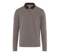 Brax Herren Style Pharell Easy Care Jacquard Polo Langarm Polohemd