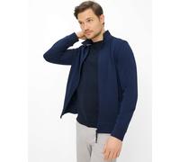 Sweatjacke BRAX "Style SCOTT", Herren, Gr. L (52), dunkelblau, 82% Baumwolle, 18% Polyester, Sweatjacken Sweatjacke (33570559-L) dunkelblau