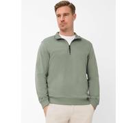 Strickpullover BRAX "Style SION", Herren, Gr. M (50), grün, 82% Baumwolle, 18% Polyester, Pullover Strickpullover (41636346-M) grün