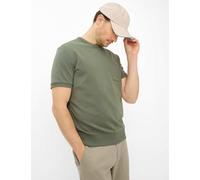 Brax Regular Fit Halbarmpullover grün, Einfarbig