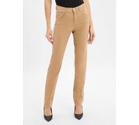 5-Pocket-Hose BRAX "Style MARY", Damen, Gr. 44, Normalgrößen, beige, Web, 40% Lyocell, 28% Modal, 17% Baumwolle, 12% Elastomultiester, 3% Elasthan, Hosen (16116324-44) beige