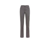 5-Pocket-Hose BRAX "Style MARY", Damen, Gr. 44K22, Kurzgrößen, grau, Web, 40% Lyocell, 28% Modal, 17% Baumwolle, 12% Elastomultiester, 3% Elasthan, Hosen (60194712-22) grau