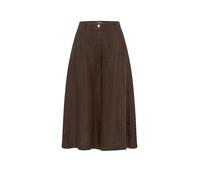 Culotte BRAX "Style MELLI S", Damen, Gr. 44L88, Langgrößen, coffee, Web, 100% Leinen, Hosen Culotte (32638950-88) coffee