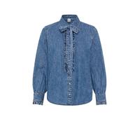 Klassische Bluse BRAX "Style VICTORIA", Damen, Gr. 38, blau, Web, 100% Baumwolle, Blusen Bluse (82700564-38) blau