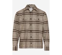 Brax Herren Hemd Style KAY chocolate, dunkelbraun, Gr. M