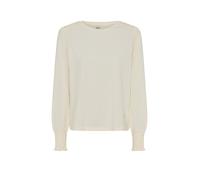 Langarmshirt BRAX "Style CAITLIN L", Damen, Gr. 42, hellbeige, 95% Baumwolle, 5% Elasthan, Rundhals, Shirts Langarmshirt (57737536-42) hellbeige