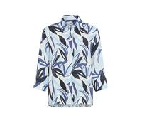Kurzarmbluse BRAX "Style VICKI", Damen, Gr. 44, navy, Web, 100% Leinen, Blusen (51736828-44) navy