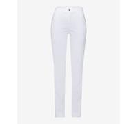 BRAX Damen Style Mary Five-Pocket Baumwollsatin Hose, White, 38W / 30L