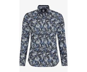 Brax Modern Fit Flanellhemd blau, Bedruckt