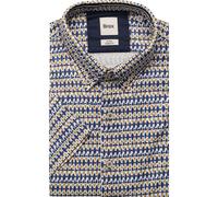 Brax Modern Fit Jerseyhemd beige, Bedruckt