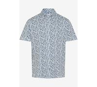 Brax Modern Fit Jerseyhemd blau/grün, Bedruckt