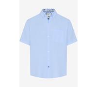 Brax Modern Fit Leinenhemd blau, Gestreift