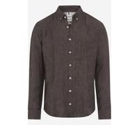 Leinenhemd BRAX "Style DANIEL", Herren, Gr. 3XL, Normalgrößen, braun, Web, 100% Leinen, Hemden (63941756-XXXL) braun