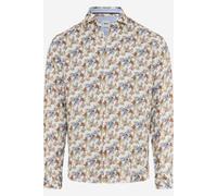 Brax Leinenhemd Modern Fit Style Harold Gelb Einfarbig XXL