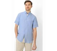 Brax Modern Fit Leinenhemd hellblau, Einfarbig