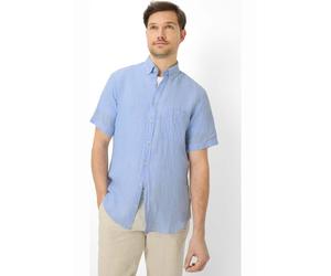 Brax Modern Fit Leinenhemd hellblau, Einfarbig