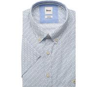 Brax Modern Fit Leinenhemd sky, Bedruckt
