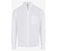 Leinenhemd BRAX "Style DANIEL", Herren, Gr. L, Normalgrößen, weiß, Web, 100% Leinen, Hemden (16111250-L) weiß