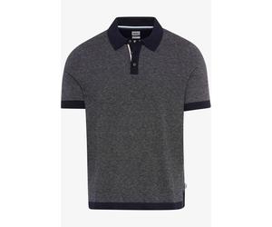 Brax Modern Fit Longsleeve Poloshirt dunkelblau, Einfarbig